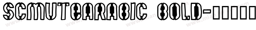 SCMuteArabic Bold字体转换